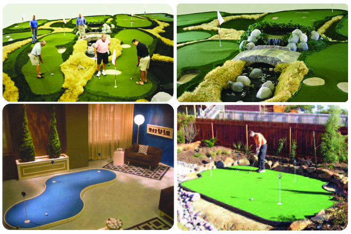 Exemples de mini-golfs Tour Links